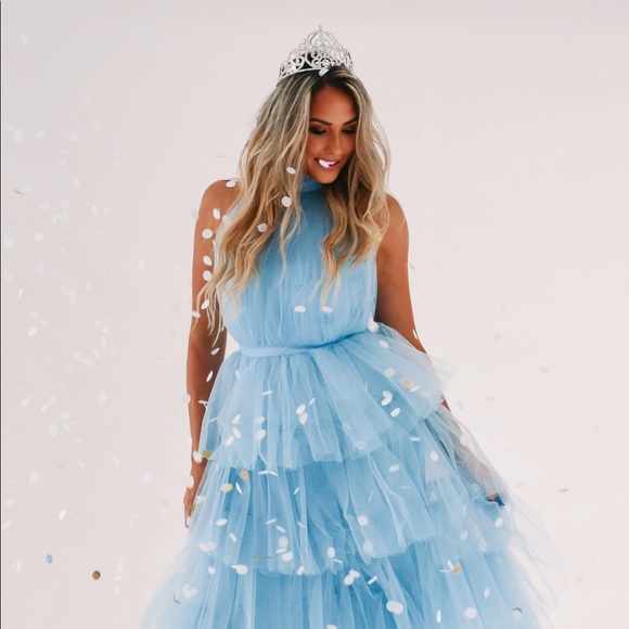 Happy Birthday Midi: Cinderella Blue - Picture 2 of 7